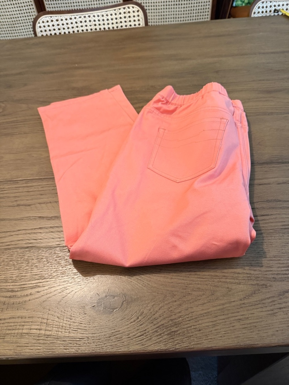 H by Halston Studio Stretch Pull-On Straight Leg Pants coral NWOT